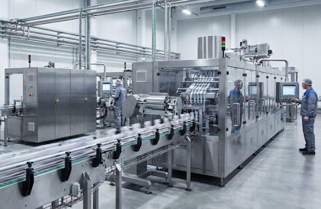 Machine d'emballage et de scellage de sachets « stick pack »