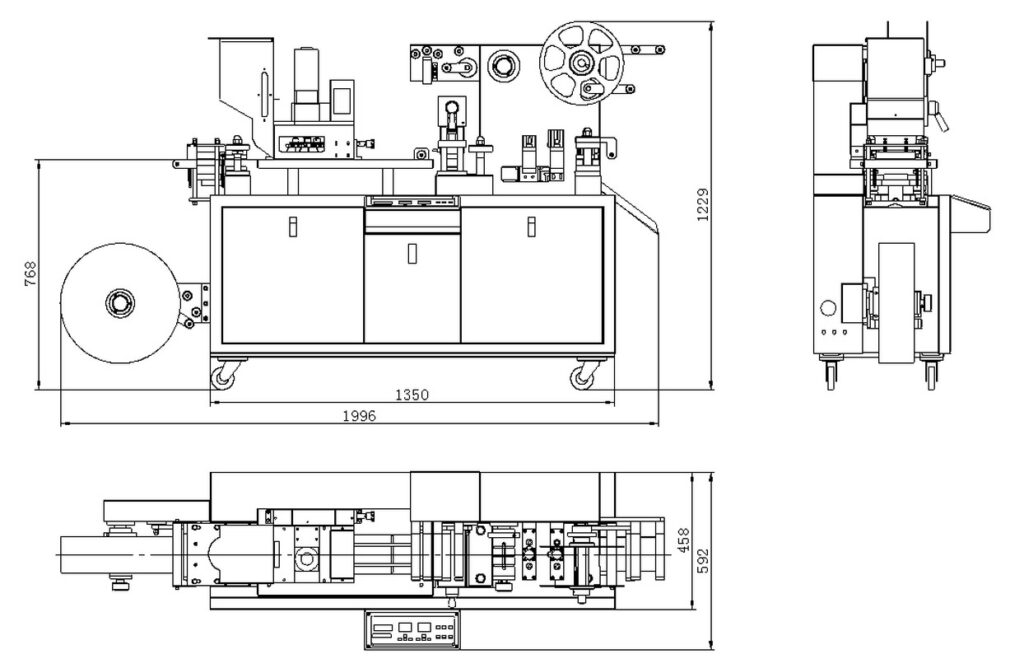 Machine d'emballage sous blister JCP100, vue 13