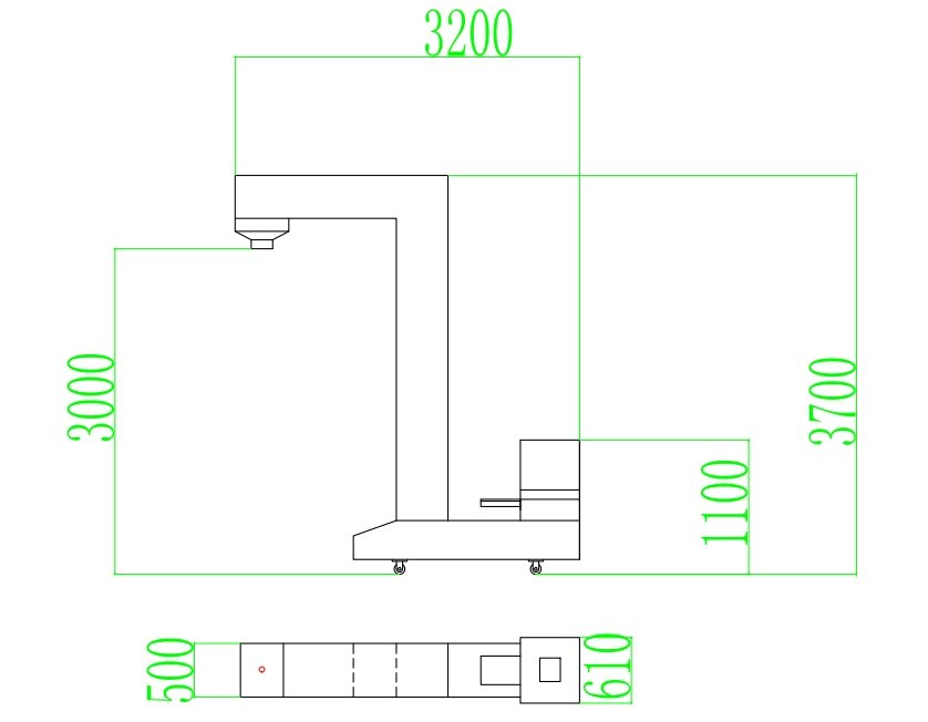 Élévateur à godets de type Z alimentant une machine de conditionnement verticale (formage, remplissage et scellage) au sein d'une chaîne de production